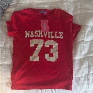Edikted Red Short Sleeve Tee